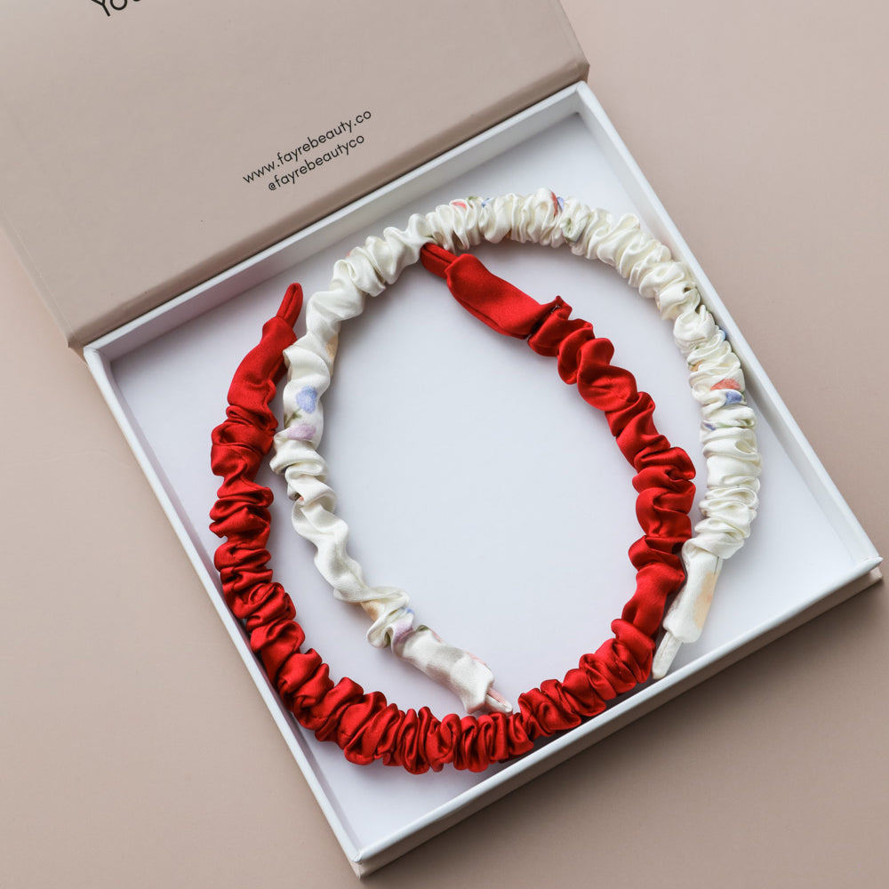 Fayre Silk Ruched Hairband Set