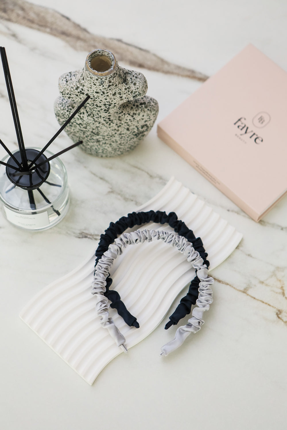 Fayre Silk Ruched Hairband Set