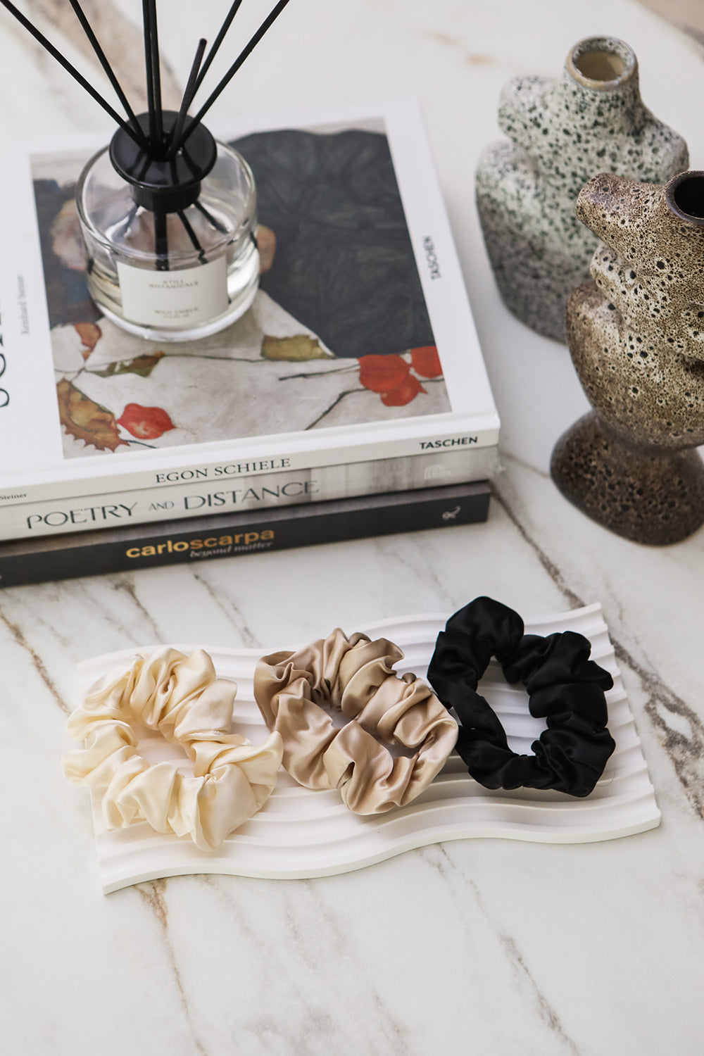 Fayre Silk Scrunchie Trio