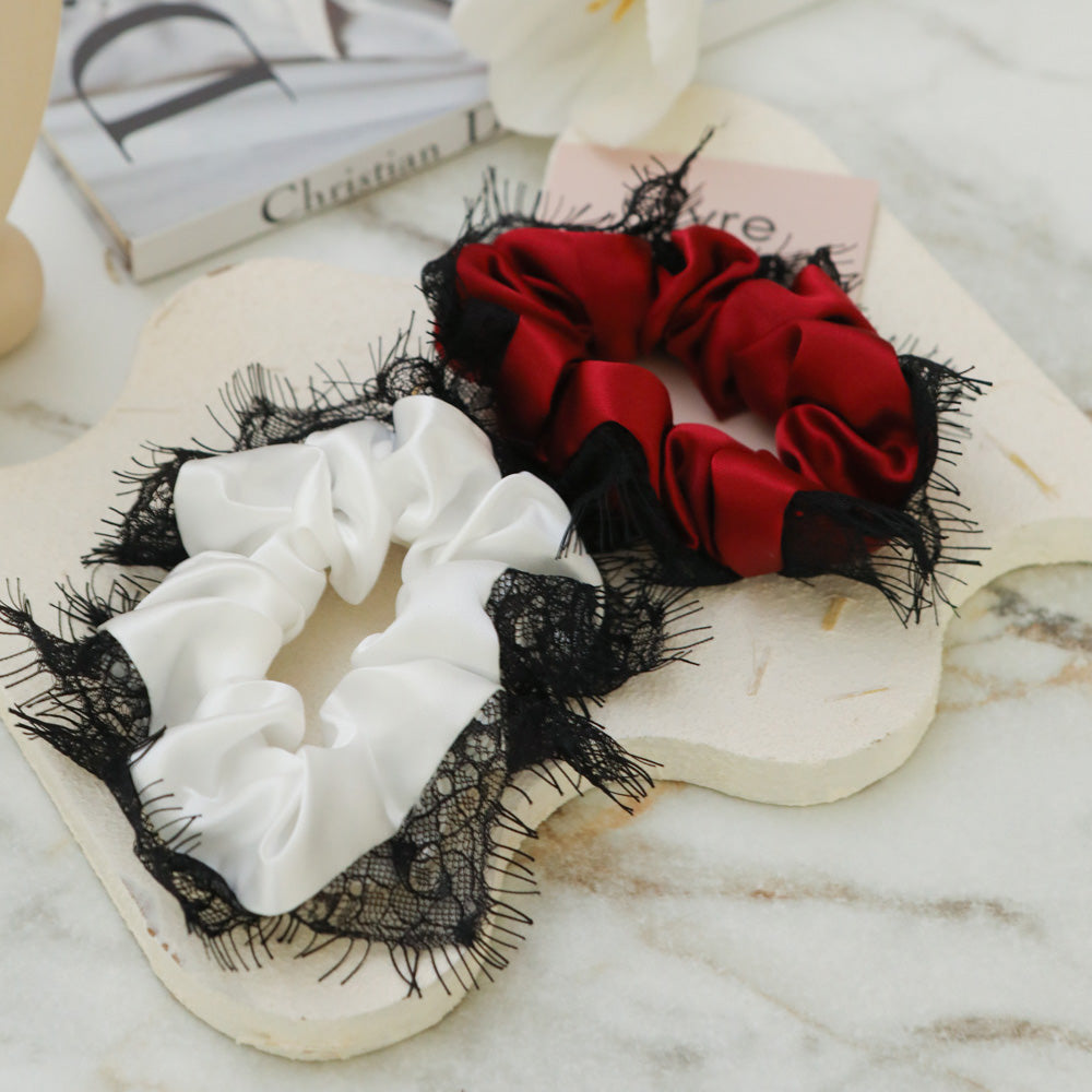 Fayre Silk Lace Scrunchie