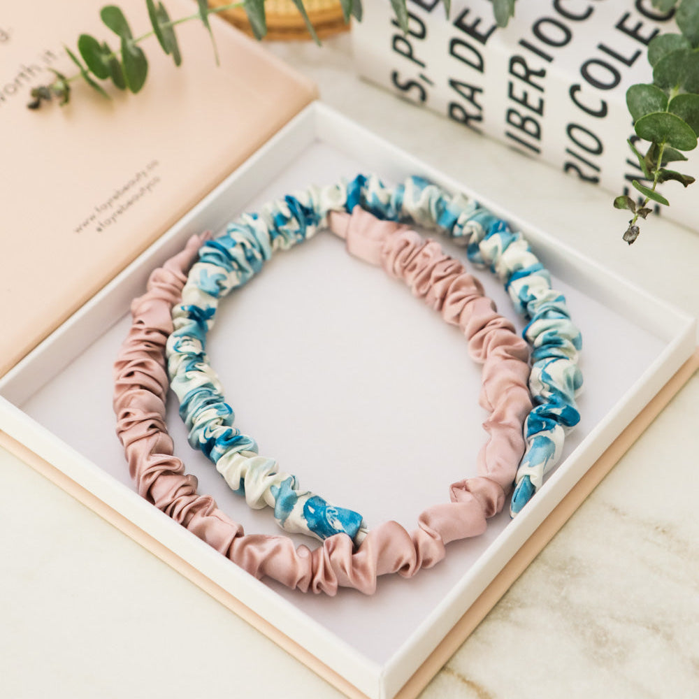 Fayre Silk Ruched Hairband Set