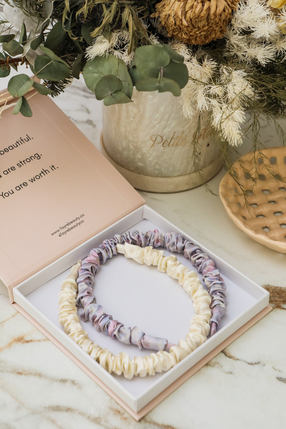 Fayre Silk Ruched Hairband Set