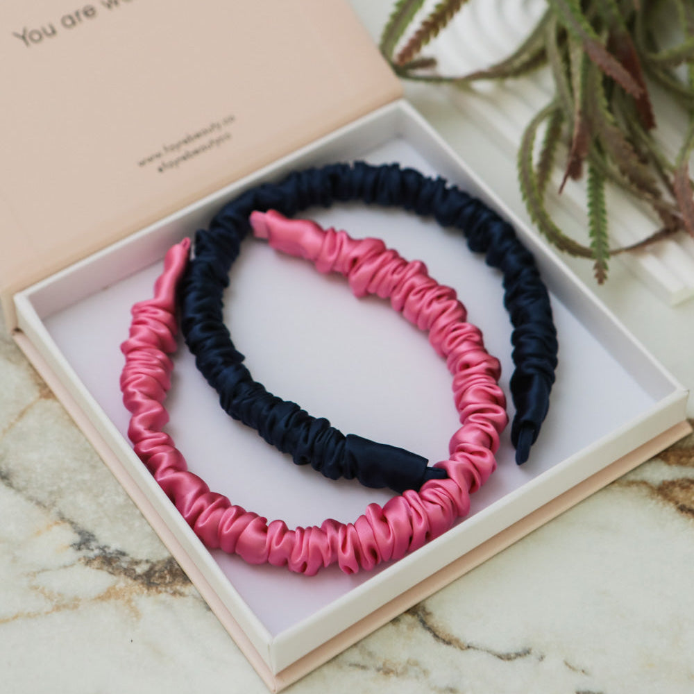 Fayre Silk Ruched Hairband Set