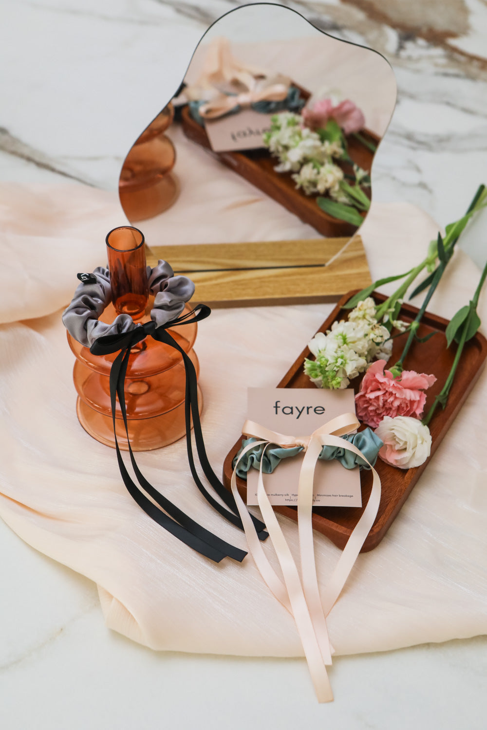 Fayre Coquette Silk Scrunchies