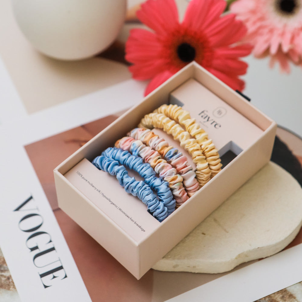 Fayre Deluxe Slim Silk Scrunchie
