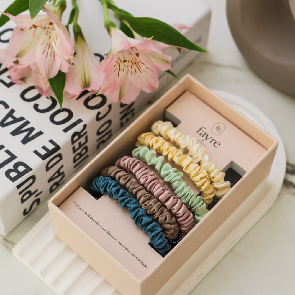 Fayre Deluxe Slim Silk Scrunchie