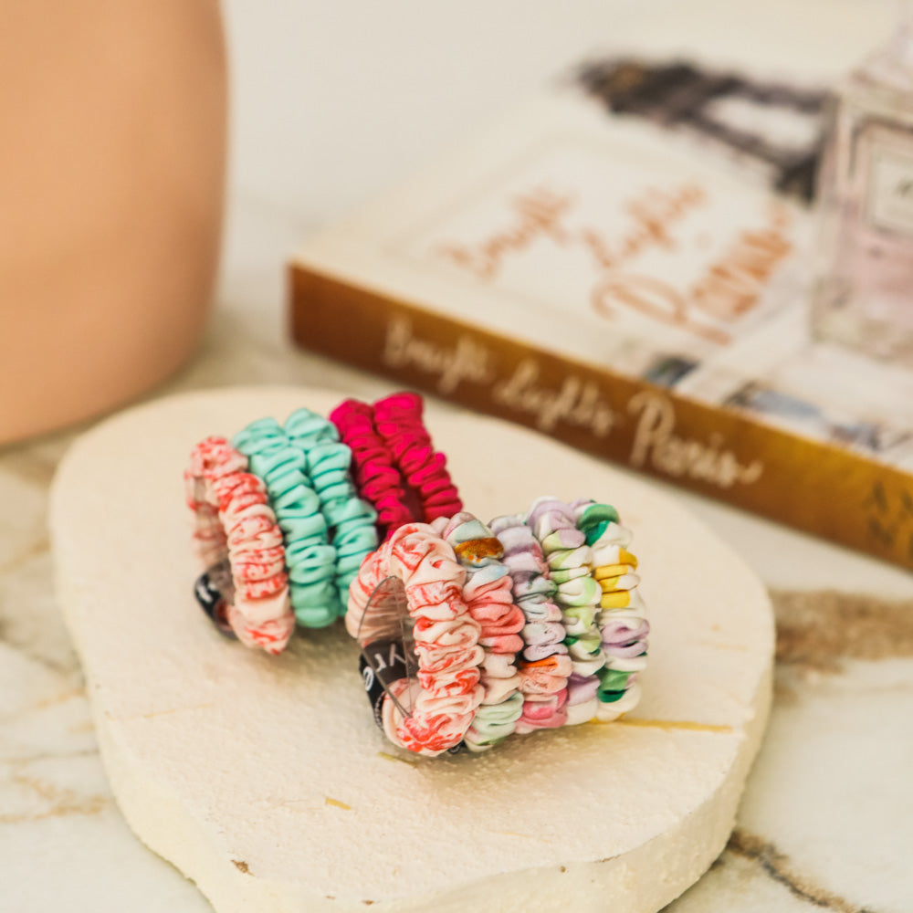 Fayre Mini Silk Scrunchies