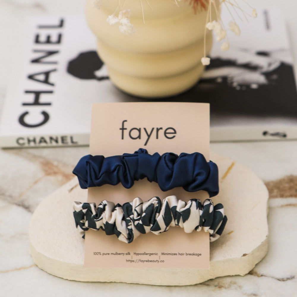 Fayre Quintessential Scrunchie Duo