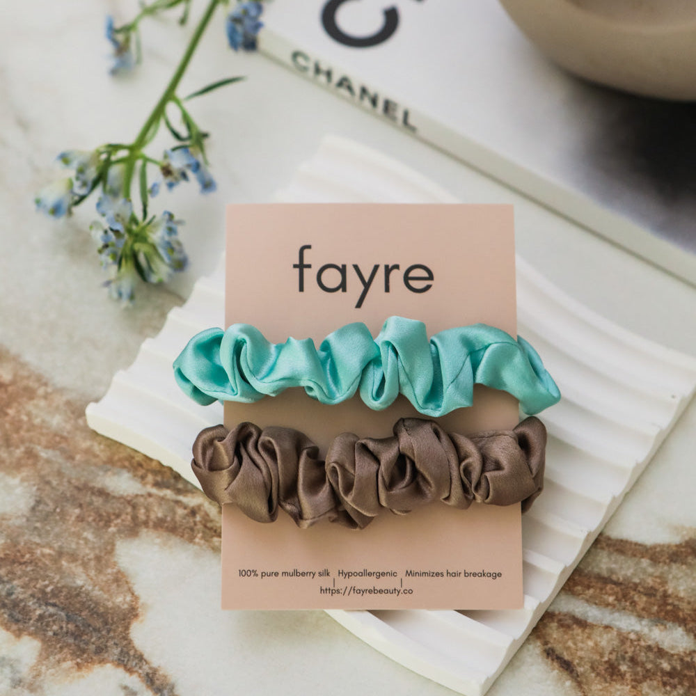 Fayre Quintessential Scrunchie Duo