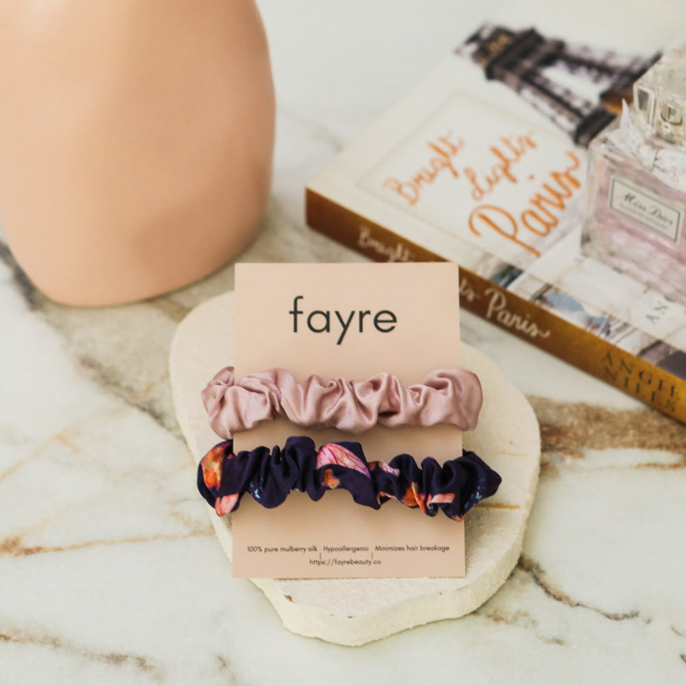 Fayre Quintessential Scrunchie Duo