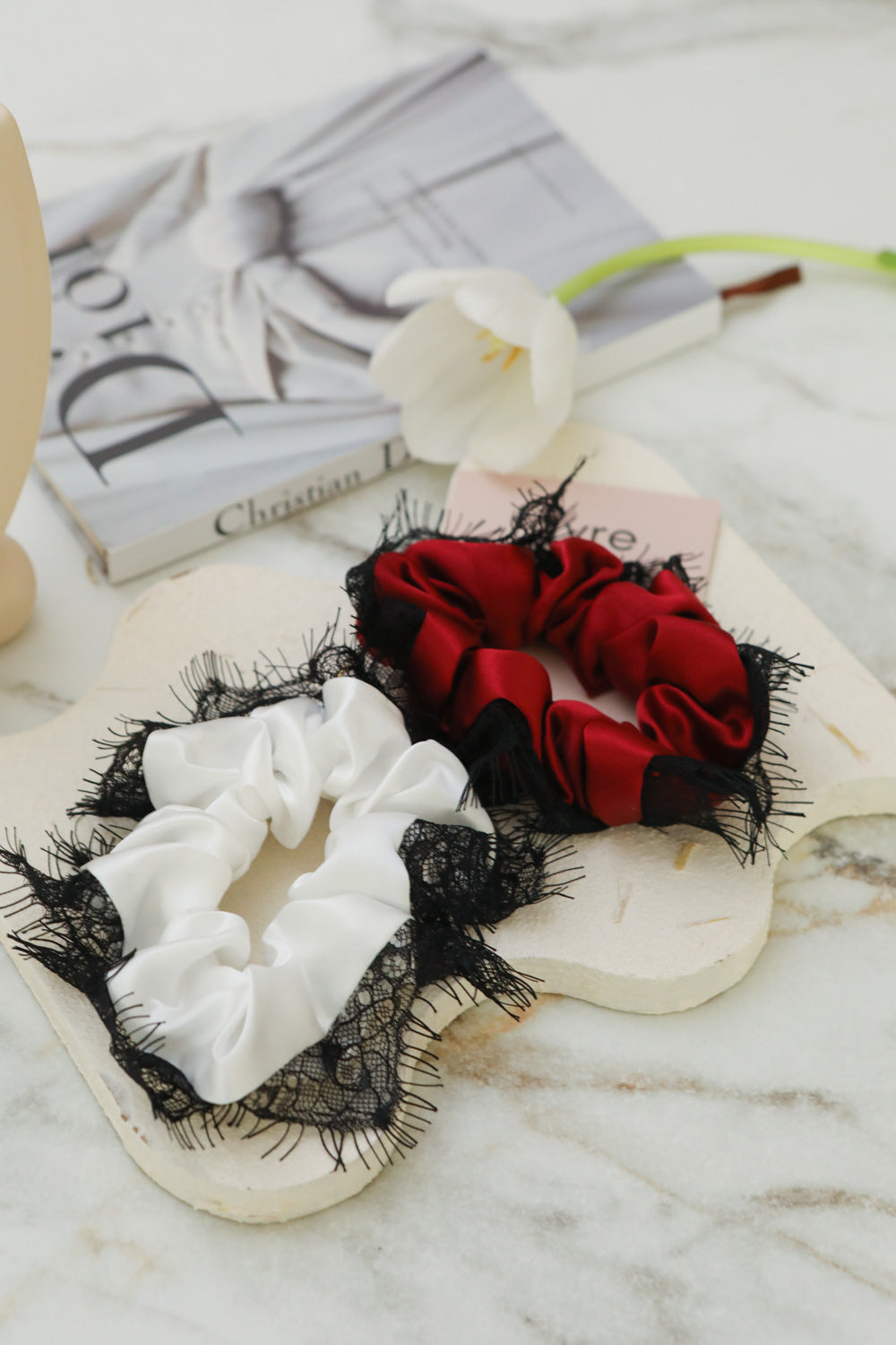 Fayre Silk Lace Scrunchie