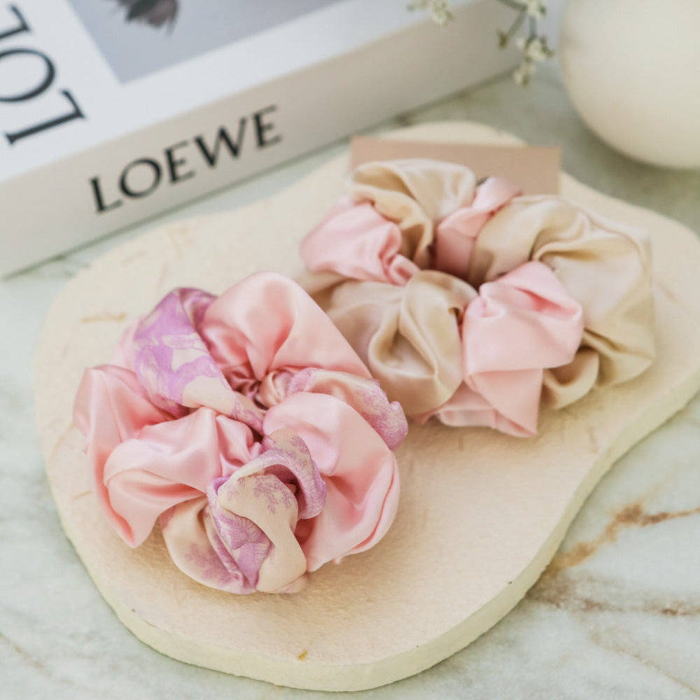 Fayre Silk Muse Scrunchie Duo