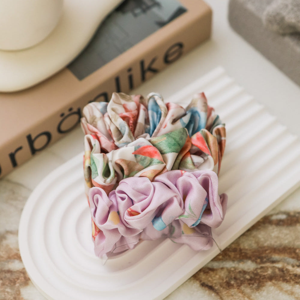 Fayre Silk Scrunchie Trio