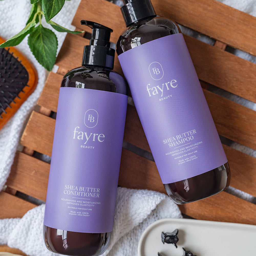 Fayre Shea Butter Shampoo & Conditioner Duo | Best Shea Butter Shampoo