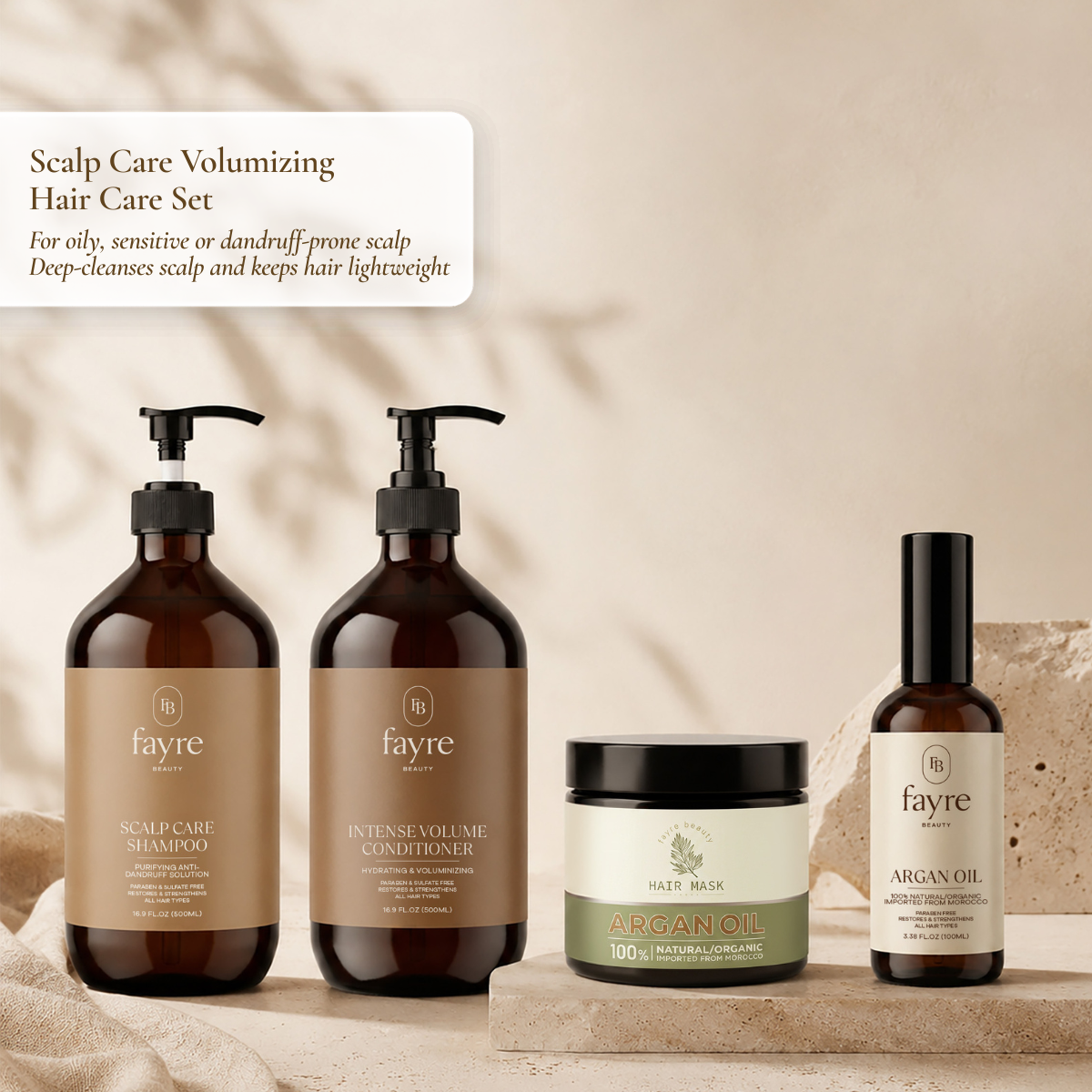 Fayre Scalp Care Volumizing Hair Care Set