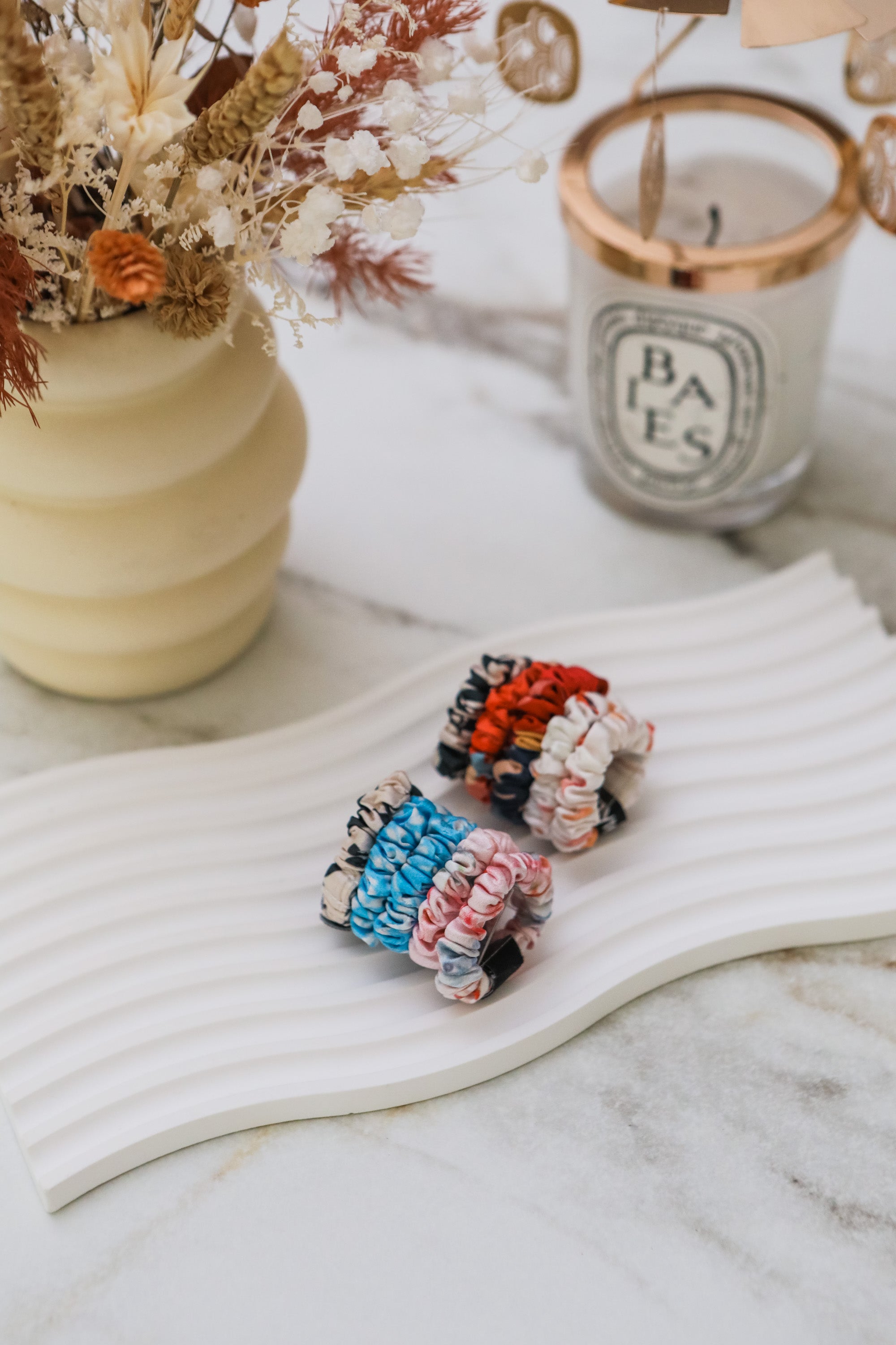 Fayre Mini Silk Scrunchies