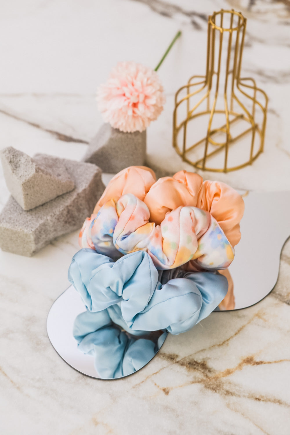 Fayre Silk Pillow Scrunchies Trio