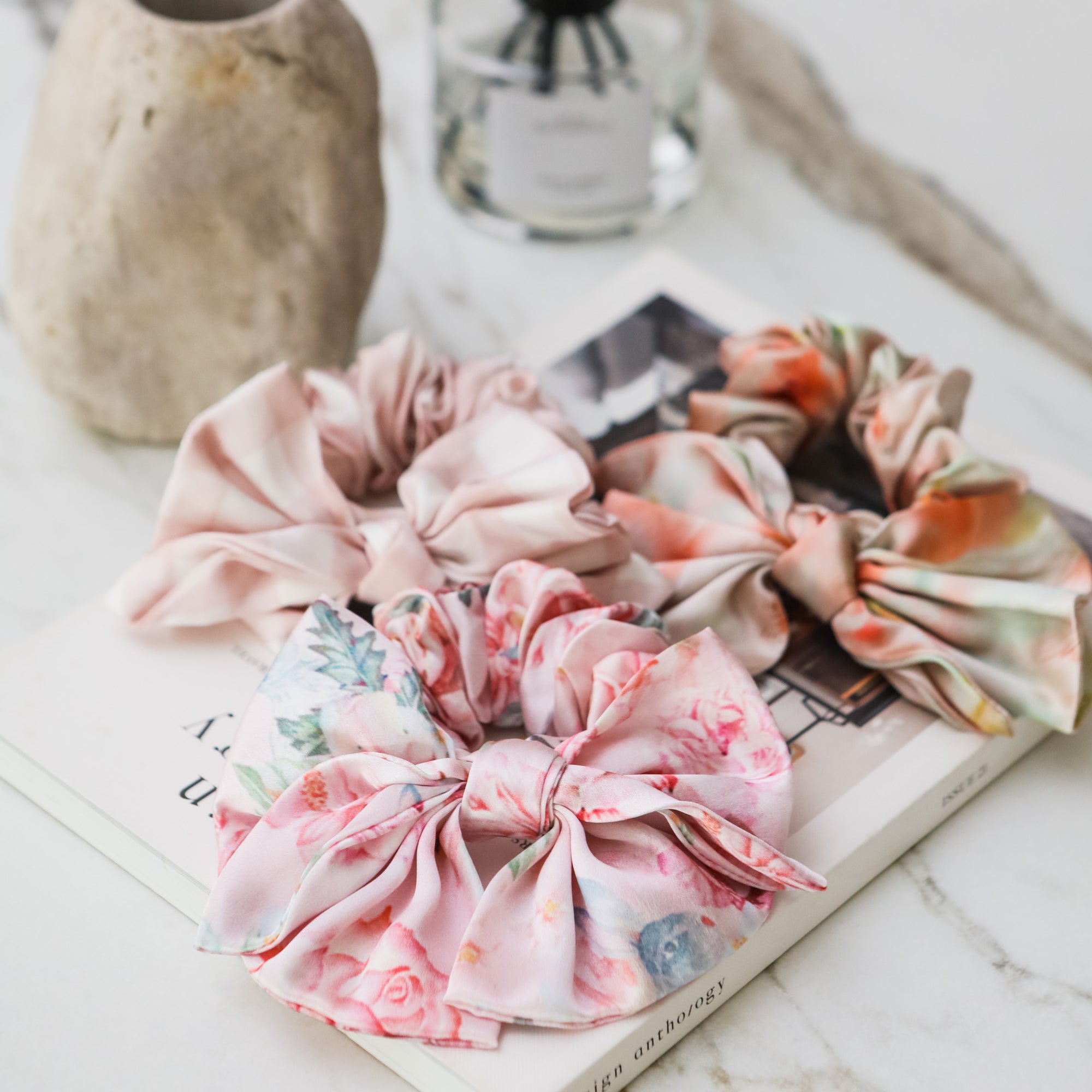 Fayre Ribbon Silk Scrunchie