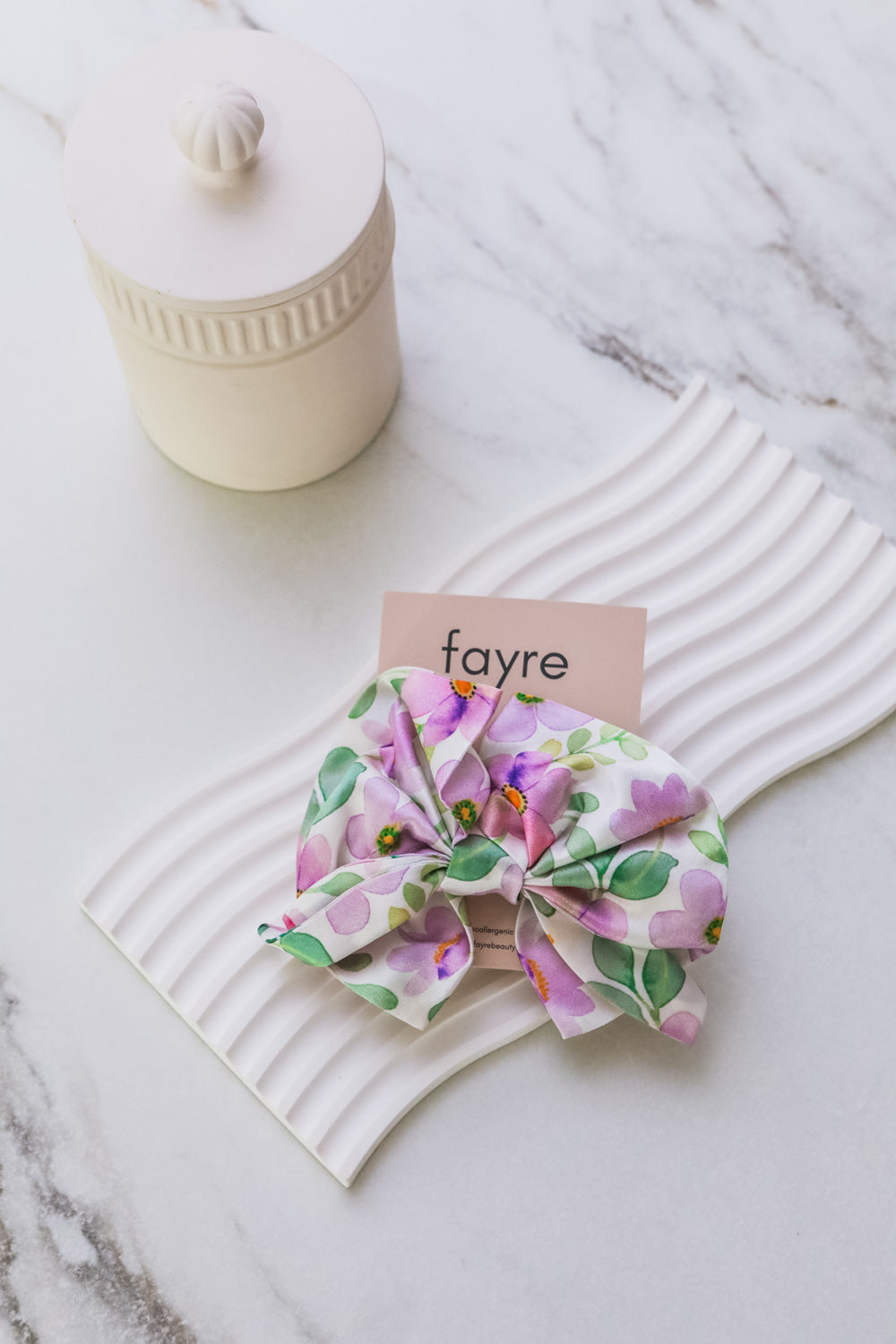 Fayre Ribbon Silk Scrunchie