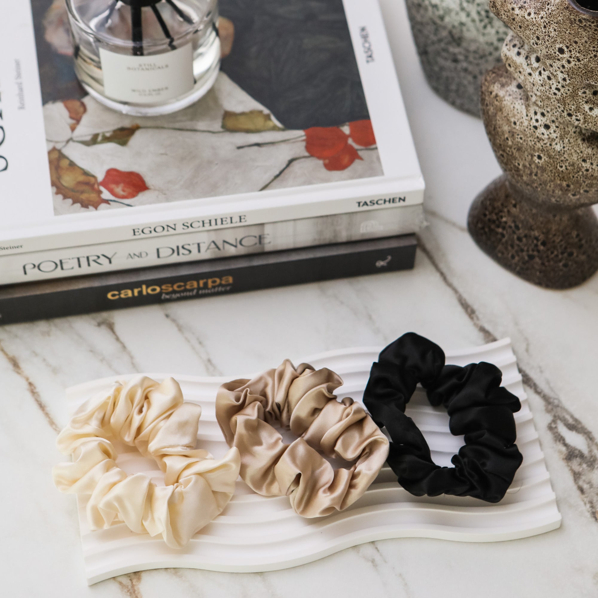 Fayre Silk Scrunchie Trio