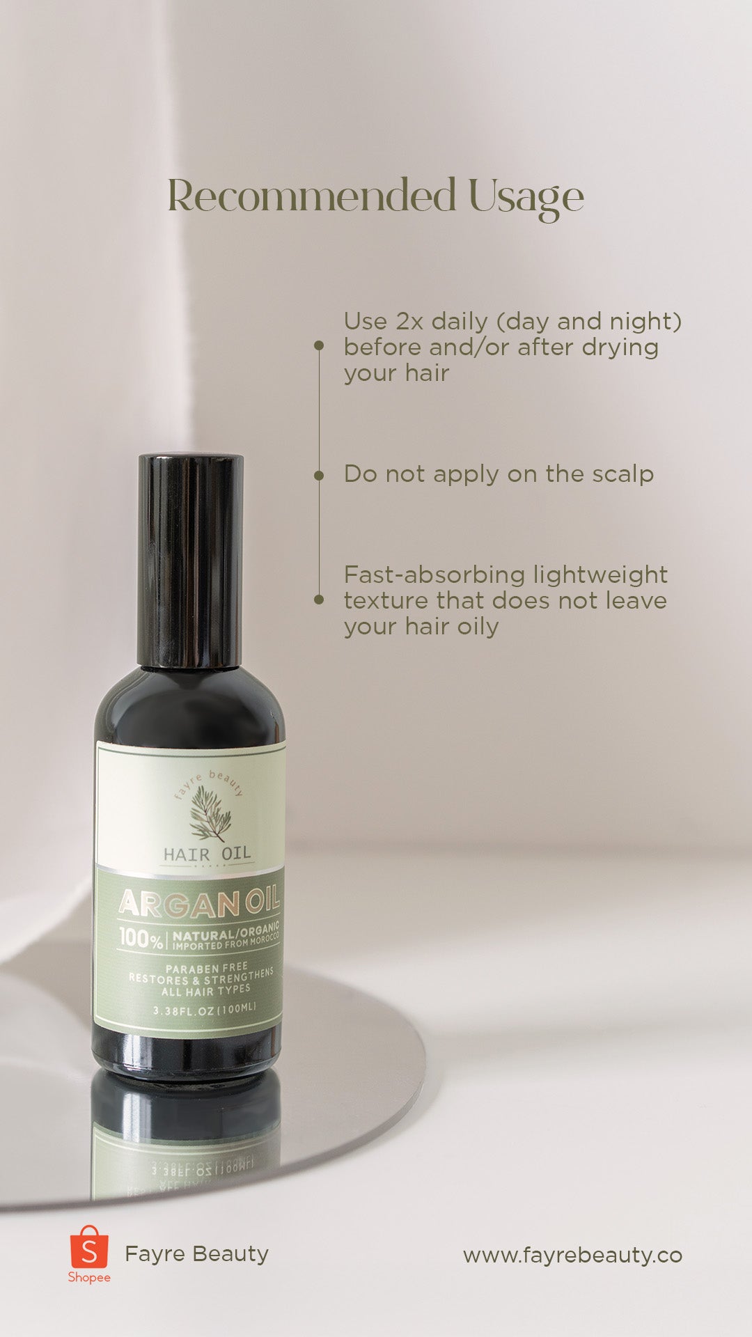 Fayre Deep Conditioning Hair Oil Singapore