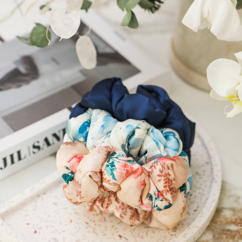Fayre Silk Pillow Scrunchies Trio