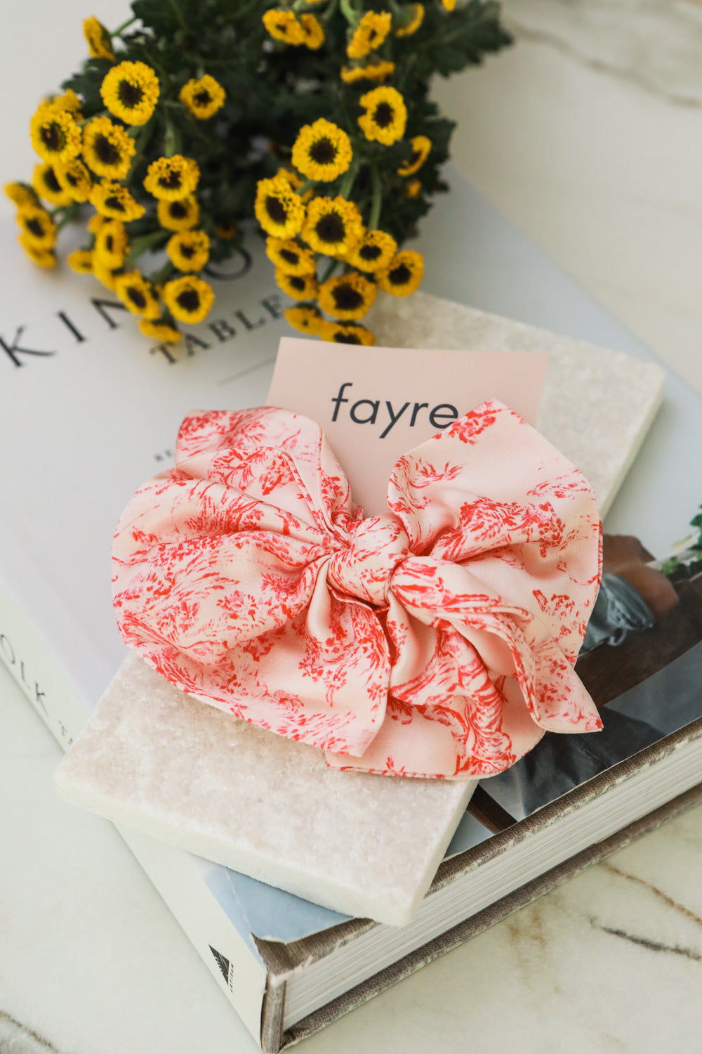 Fayre Ribbon Silk Scrunchie