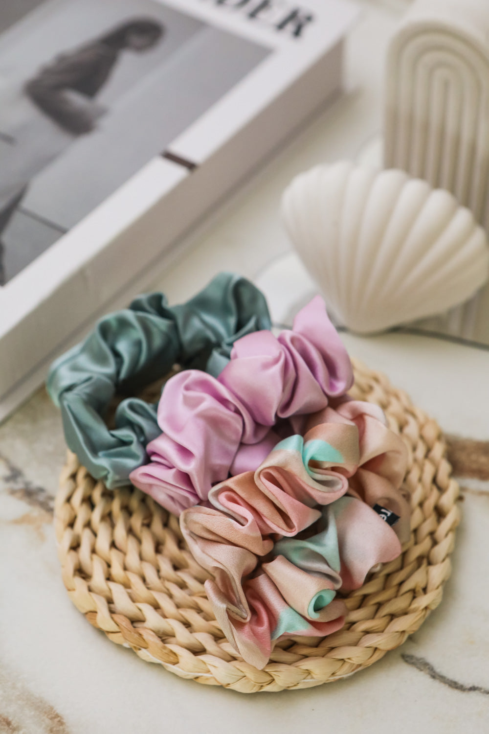 Fayre Silk Scrunchie Trio