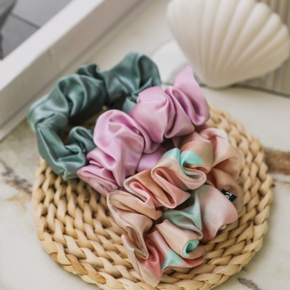 Fayre Silk Scrunchie Trio