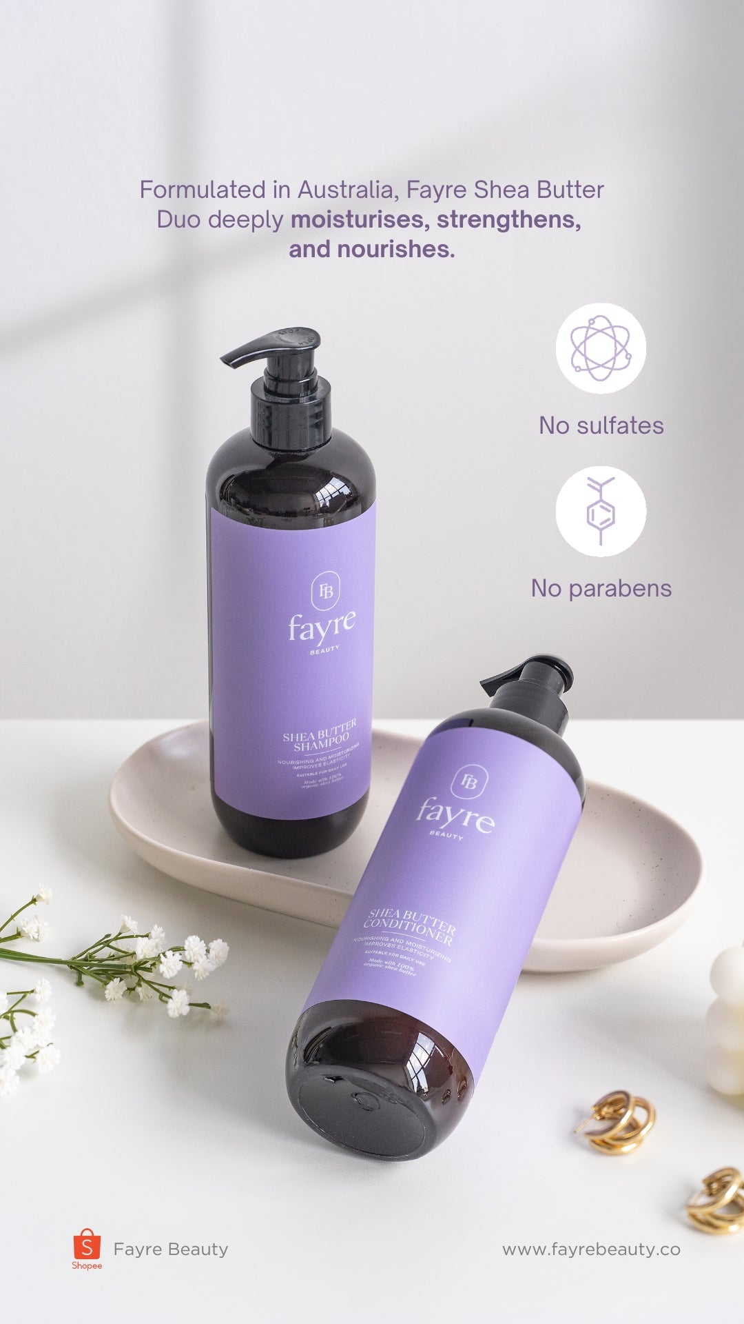 Fayre Shea Butter Shampoo & Conditioner Duo