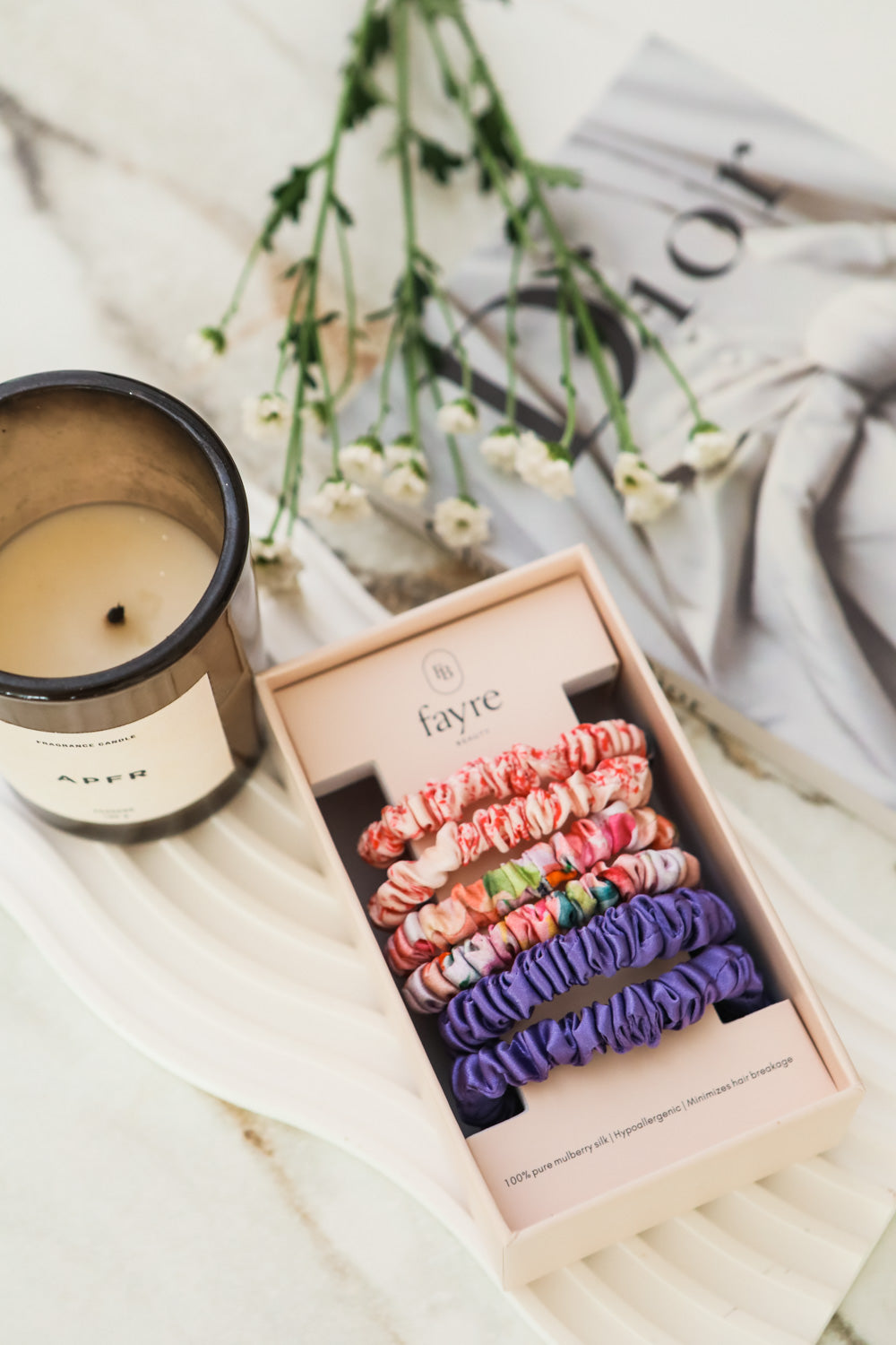 Fayre Deluxe Slim Silk Scrunchie