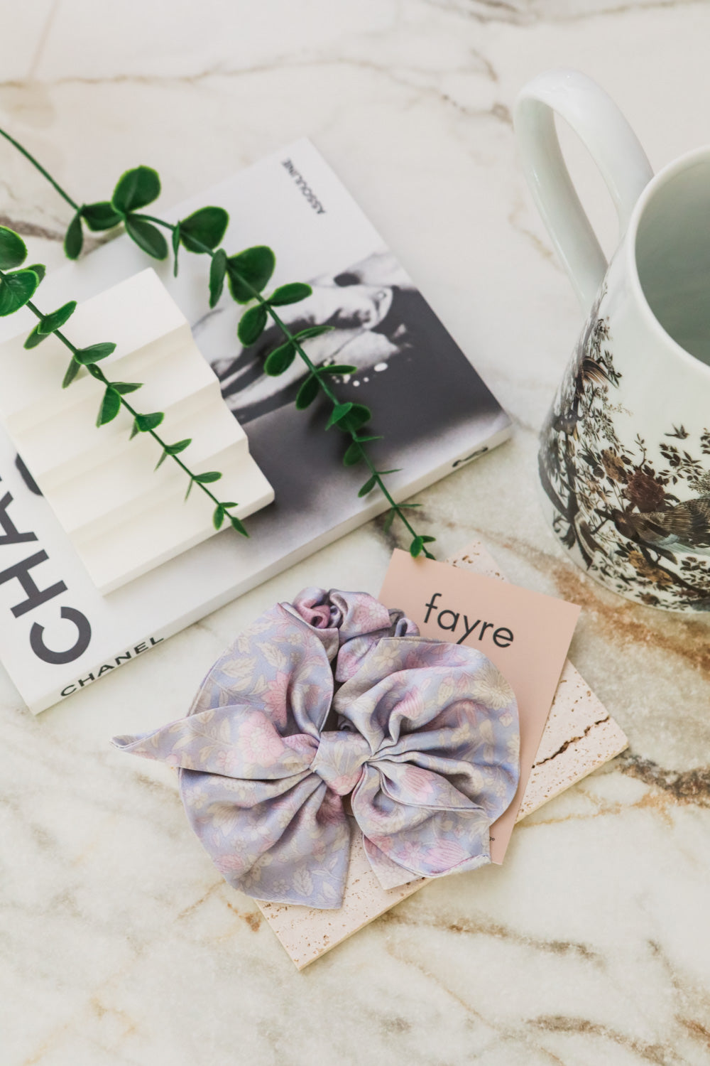 Fayre Ribbon Silk Scrunchie