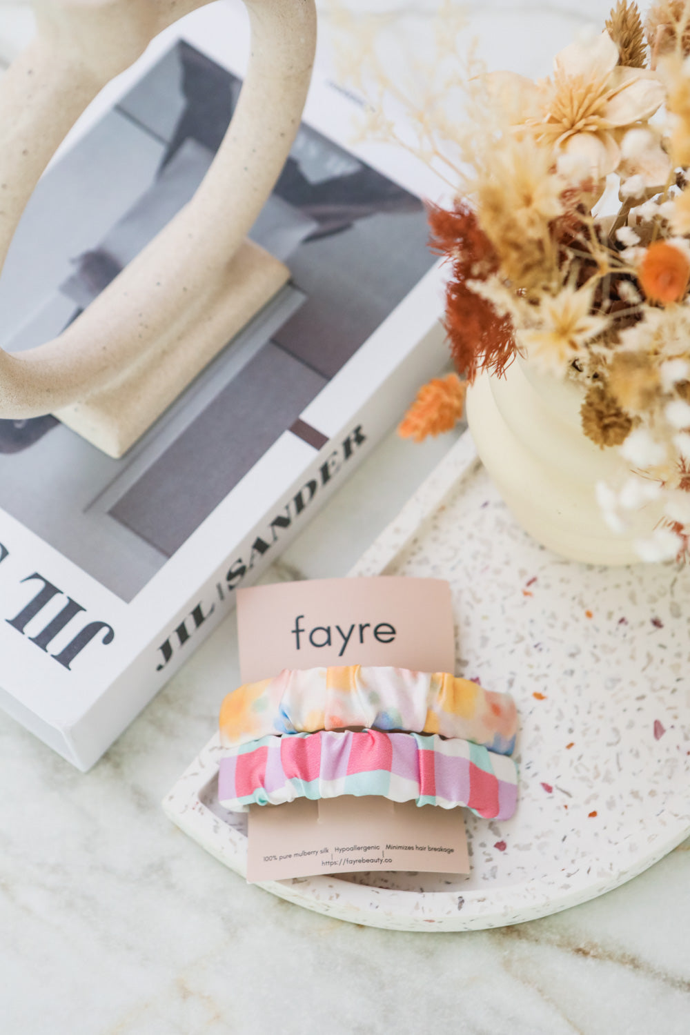 Fayre Silk Hair Barrette Duo