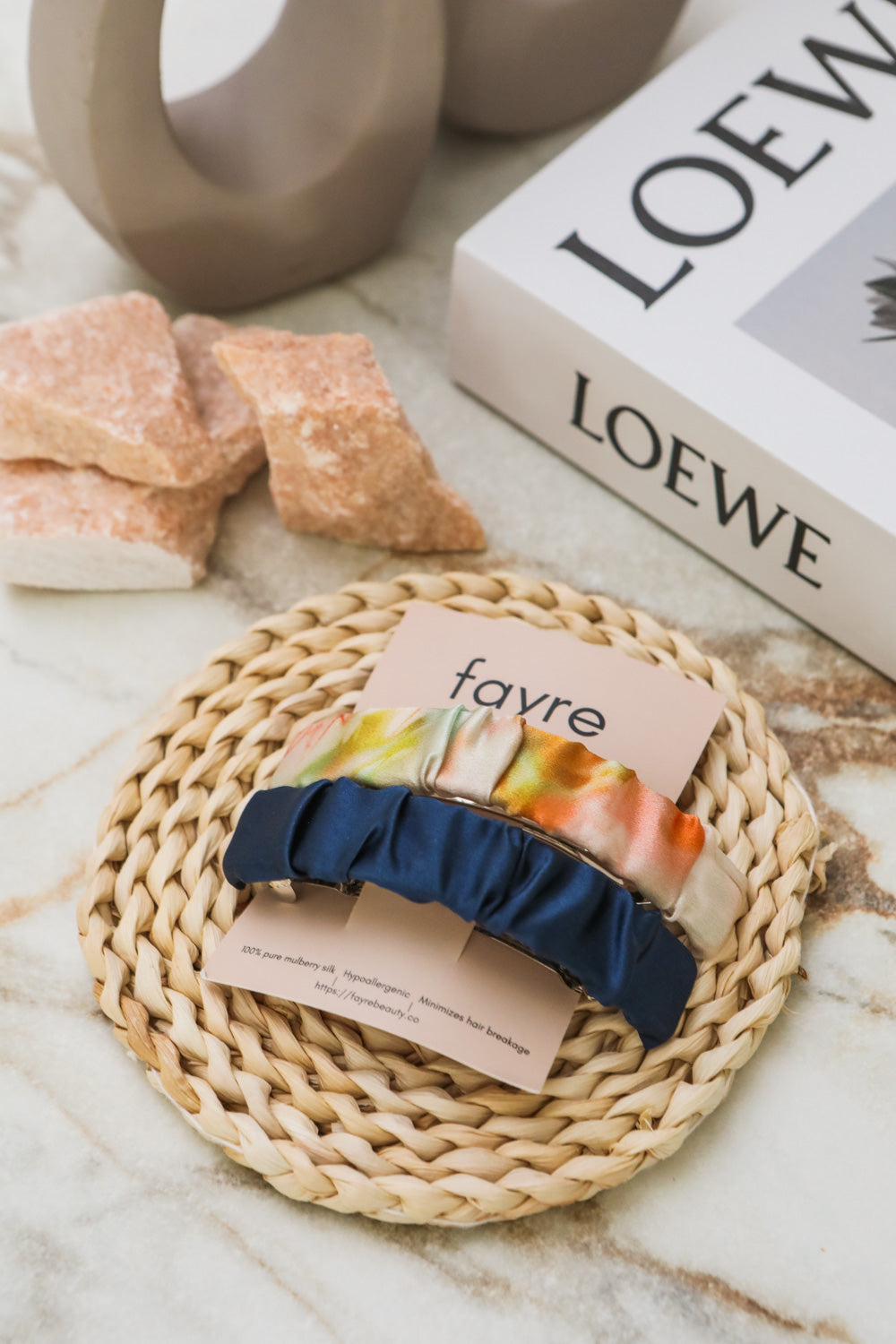 Fayre Silk Hair Barrette Duo