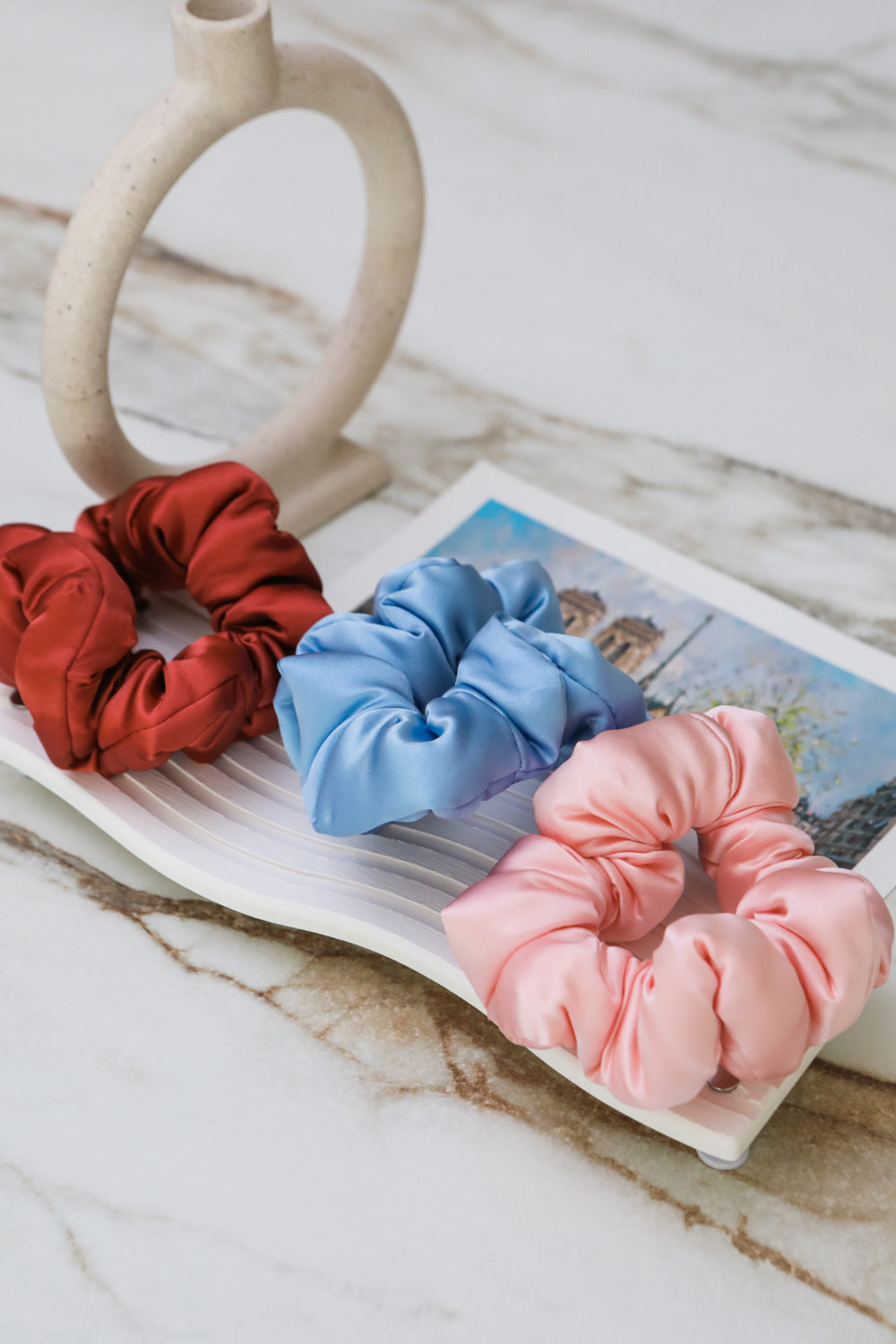 Fayre Silk Pillow Scrunchies Trio