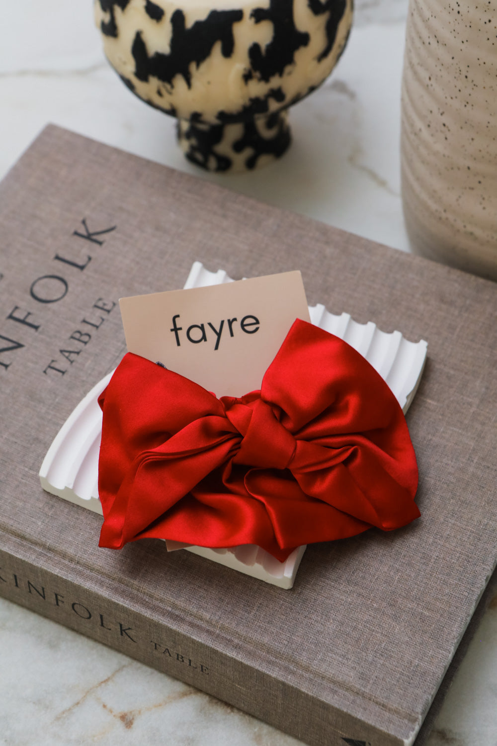 Fayre Ribbon Silk Scrunchie
