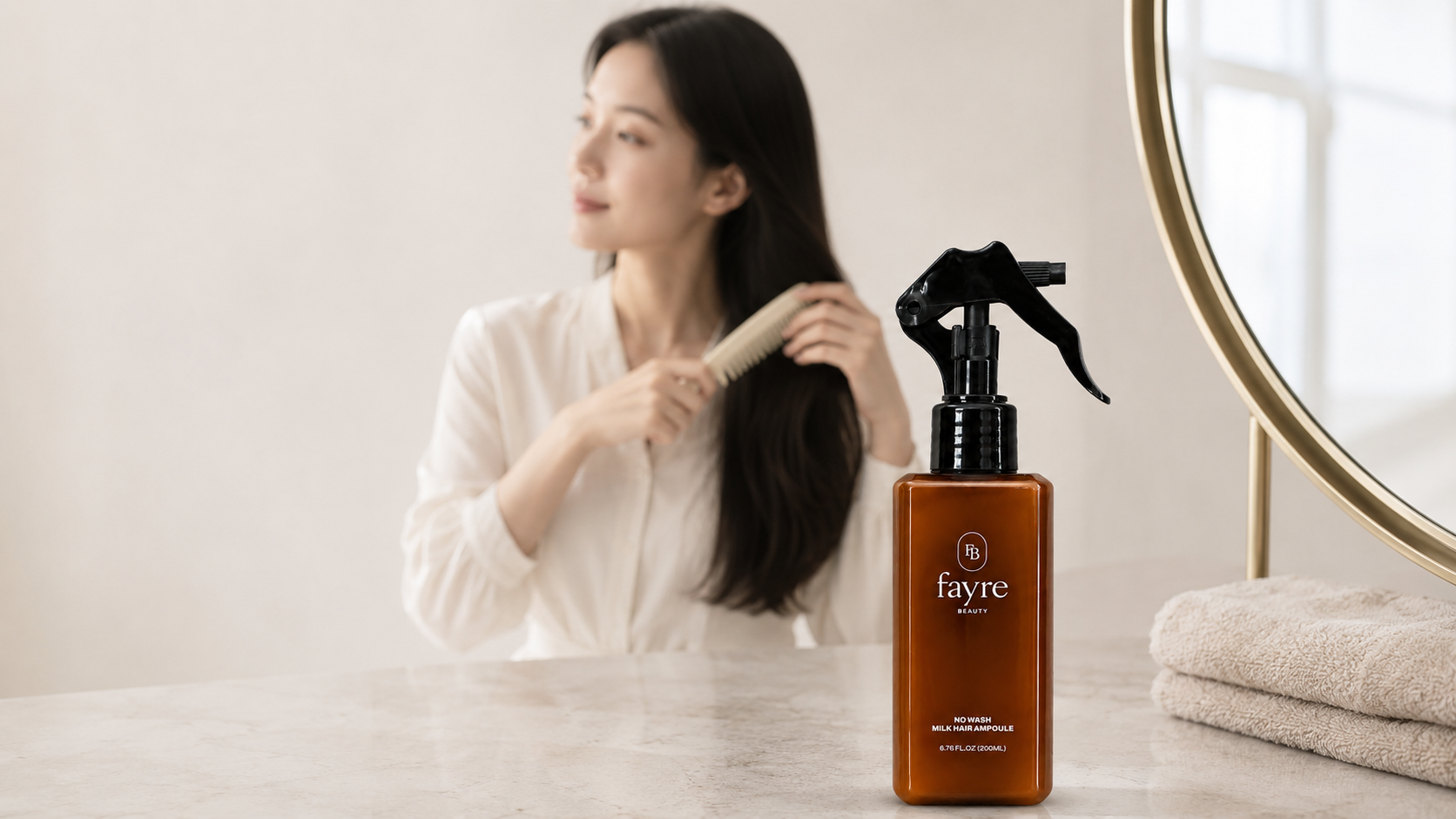 Meet Fayre’s No-Wash Milk Hair Ampoule for Glass Hair
