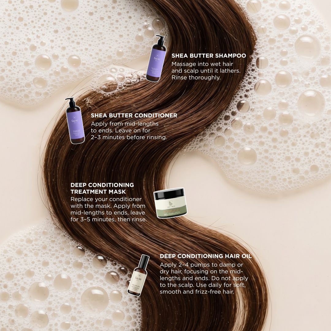 Fayre Shea Butter Hair Care Set