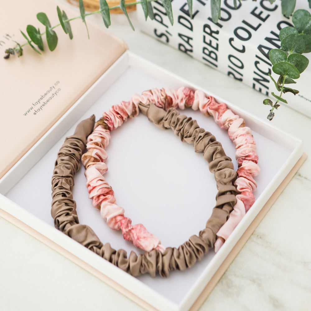 Fayre Silk Ruched Hairband Set