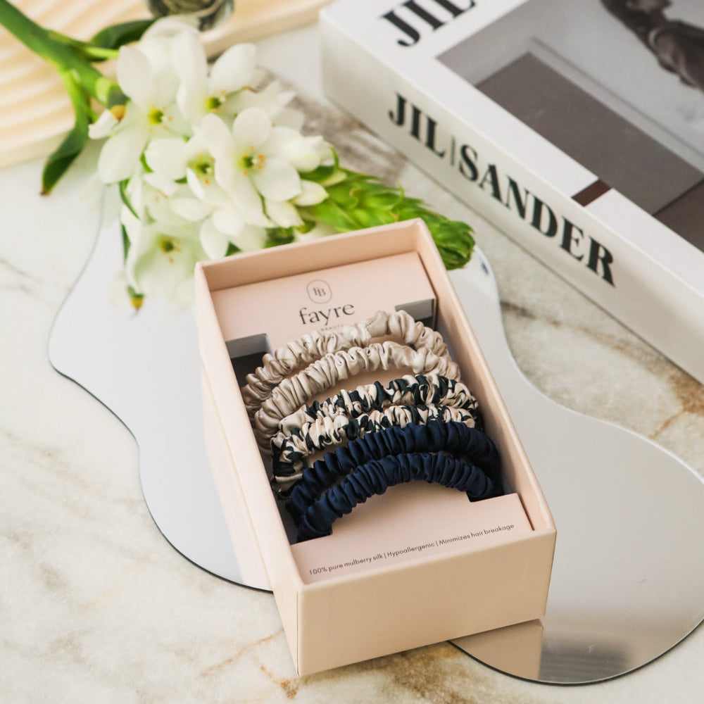 Fayre Deluxe Slim Silk Scrunchie