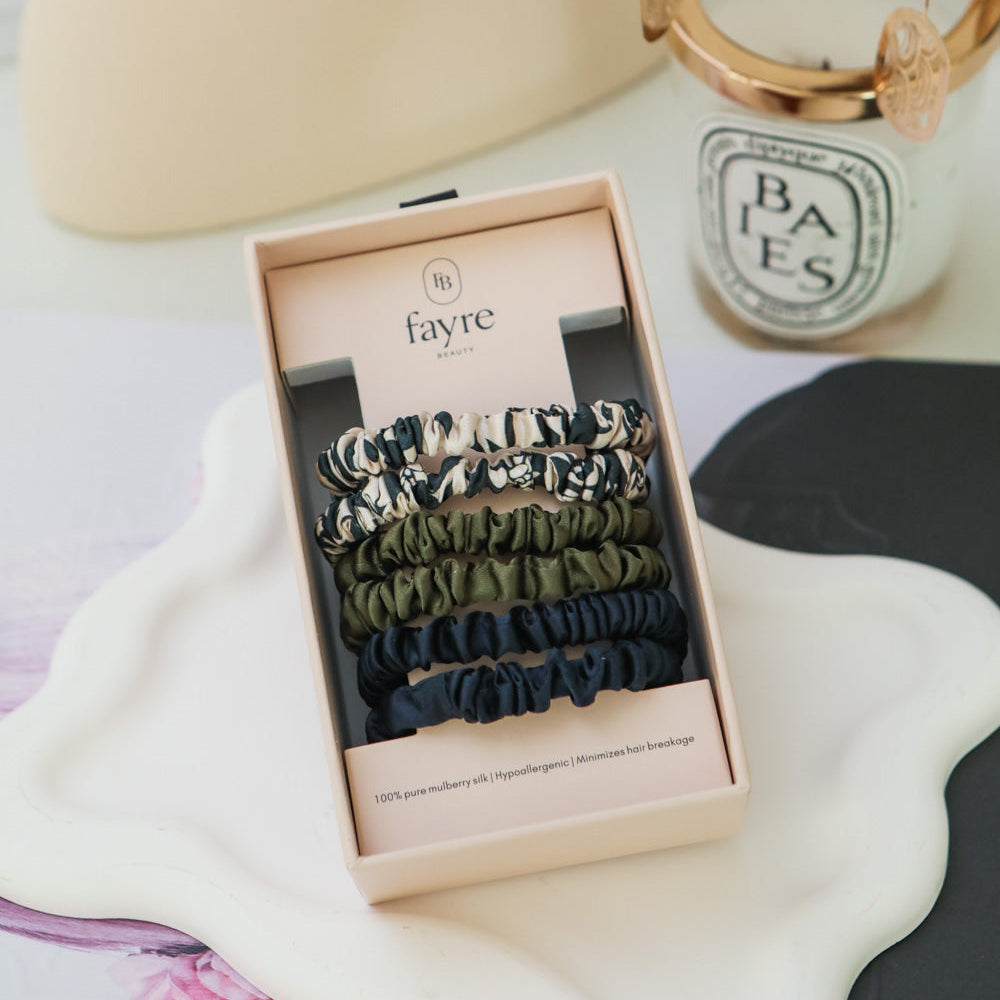 Fayre Deluxe Slim Silk Scrunchie