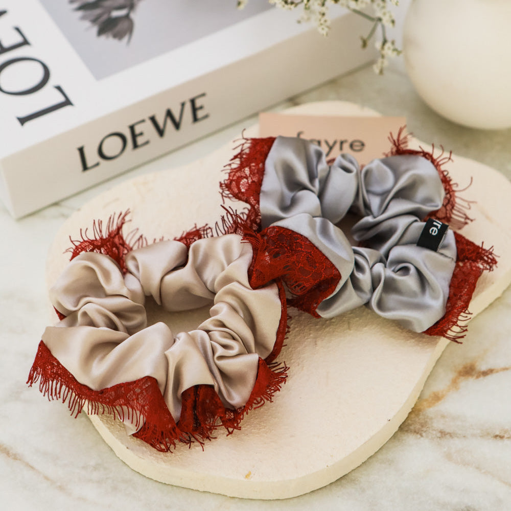 Fayre Silk Lace Scrunchie