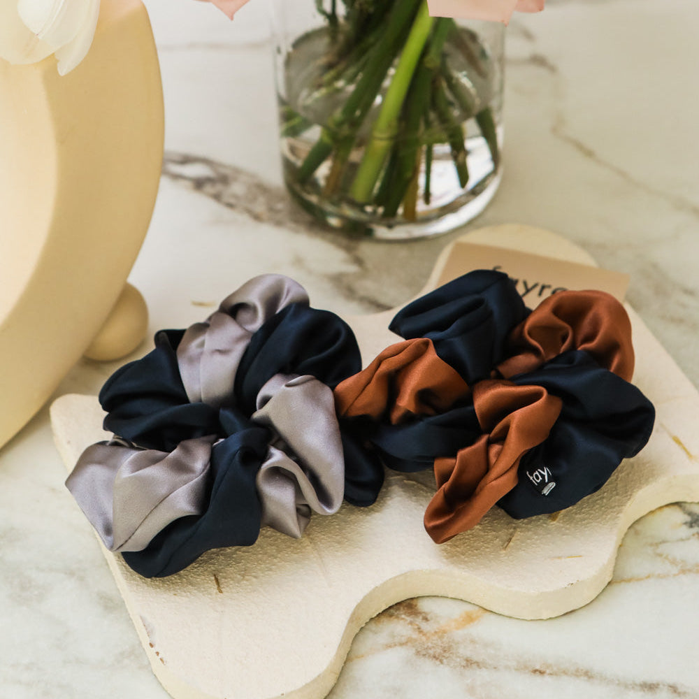Fayre Silk Muse Scrunchie Duo