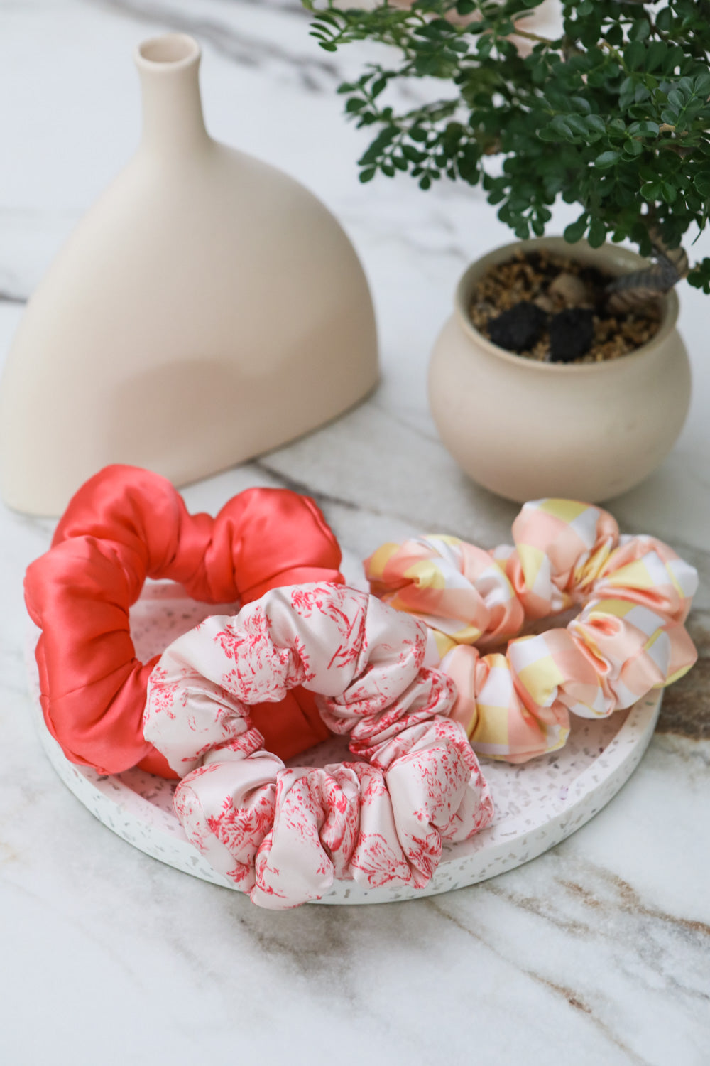Fayre Silk Pillow Scrunchies Trio