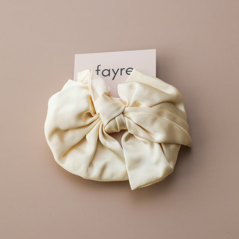 Fayre Ribbon Silk Scrunchie