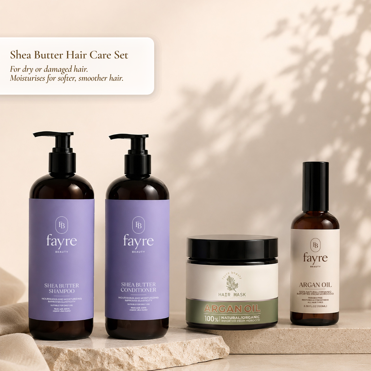Fayre Shea Butter Hair Care Set