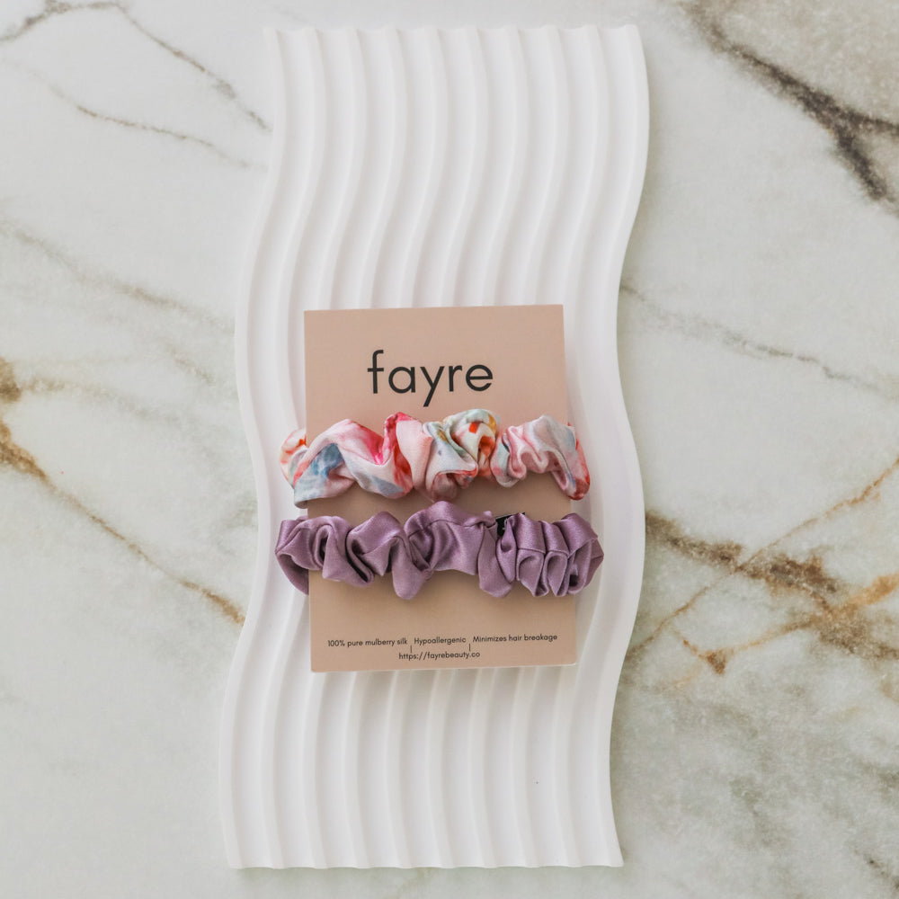Fayre Quintessential Scrunchie Duo