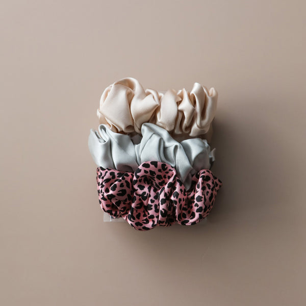 Fayre Silk Scrunchie Trio Set