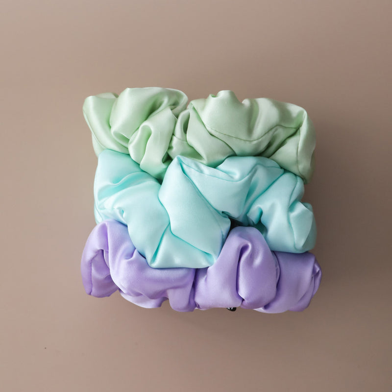 Fayre Silk Pillow Scrunchies Trio