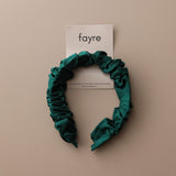 Fayre Thick Silk Ruched Hairband